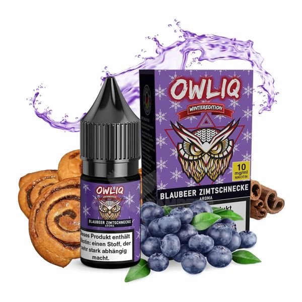 OWLIQ - Winteredition Blaubeer Zimtschnecke Nikotinsalz Liquid