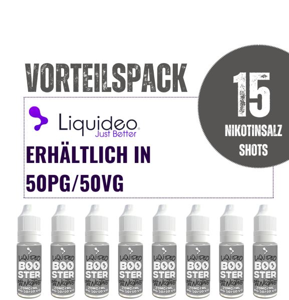 Liquideo Nikotinsalz Shot/Booster - Vorteilspack