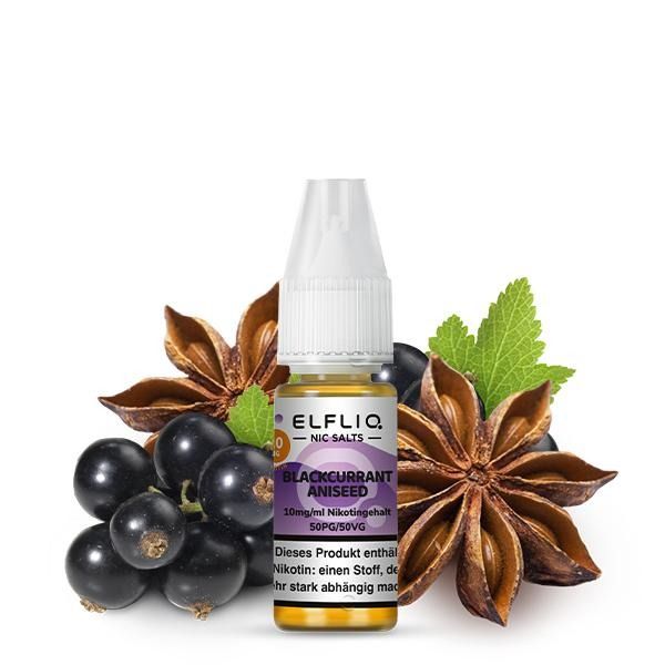 ELFBAR ELFLIQ - Blackcurrant Aniseed Nikotinsalz Liquid