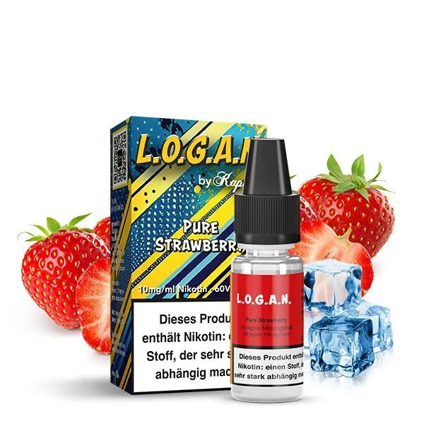 L.O.G.A.N. By Kapka's Flava - Pure Strawberry Nikotinsalz Liquid