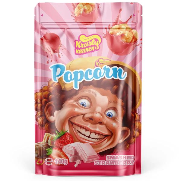 Krusty Krunch Smashed Strawberry Popcorn 140g